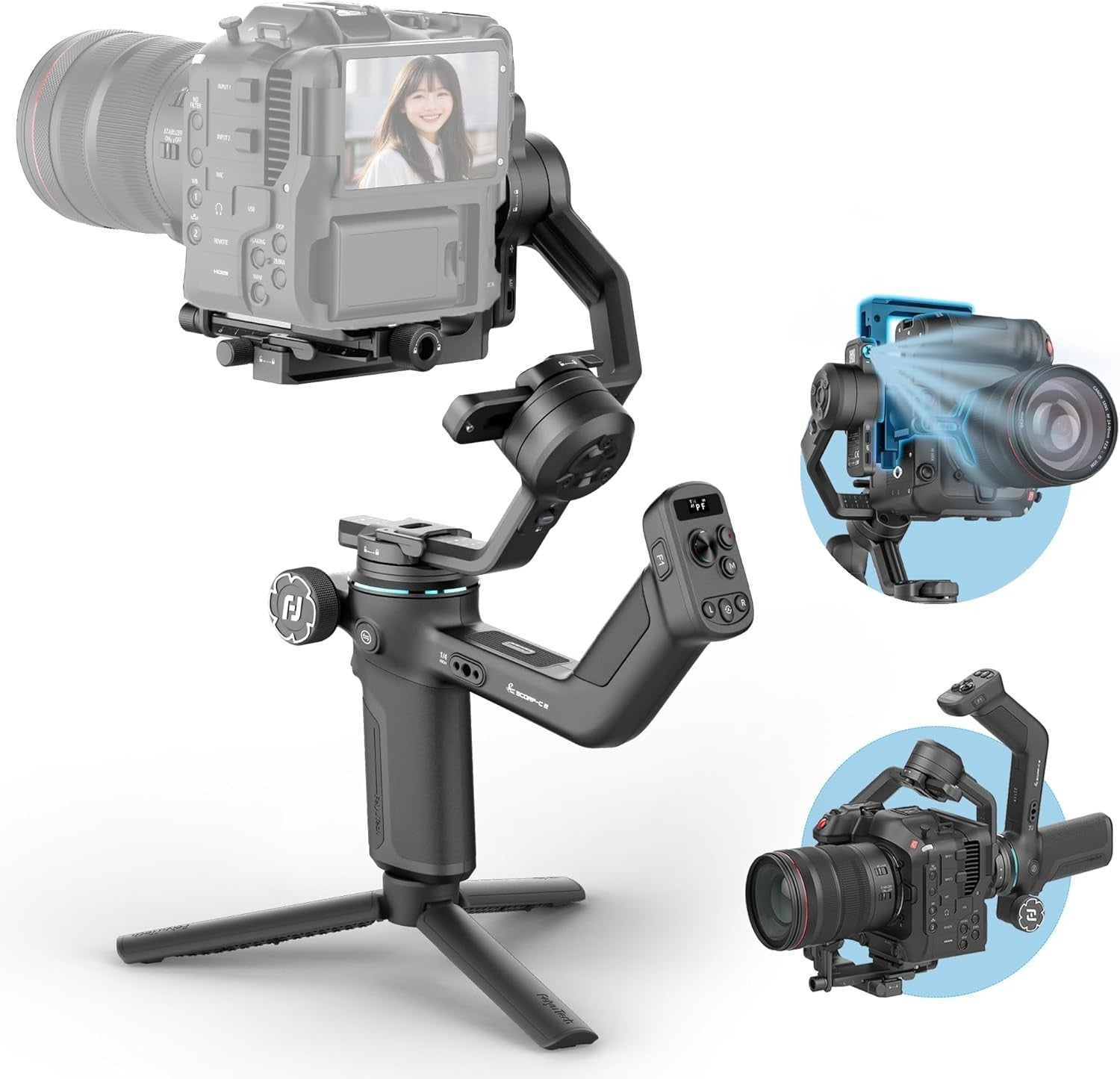 FeiyuTech SCORP C2 Gimbal für Sony Canon Nikon geprüfte Ware, kaum genutzt