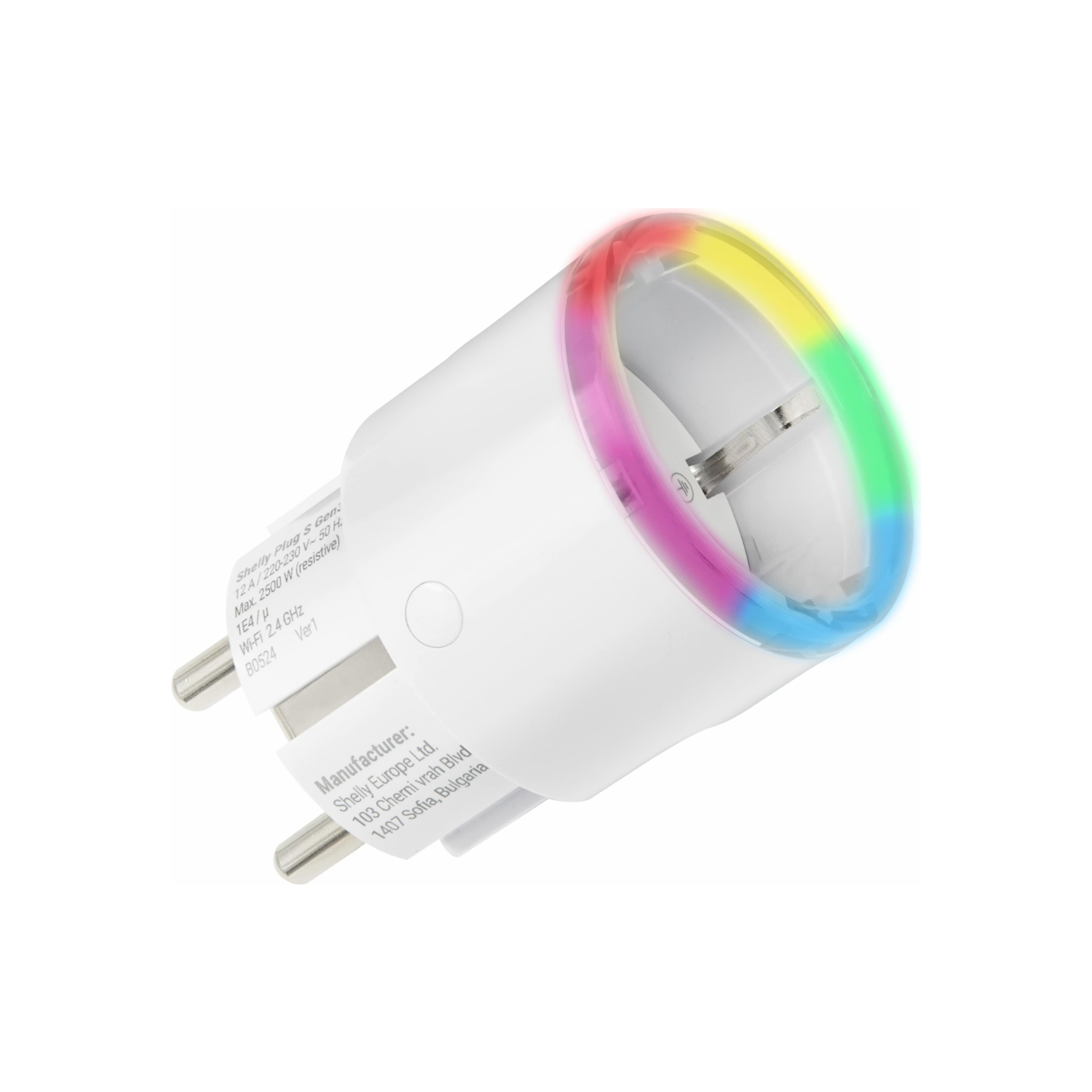 Shelly Plug S MTR Gen3 Weiß Intelligenter WLAN‑Stecker mit Energiemessung ohne Hub für Smart Home