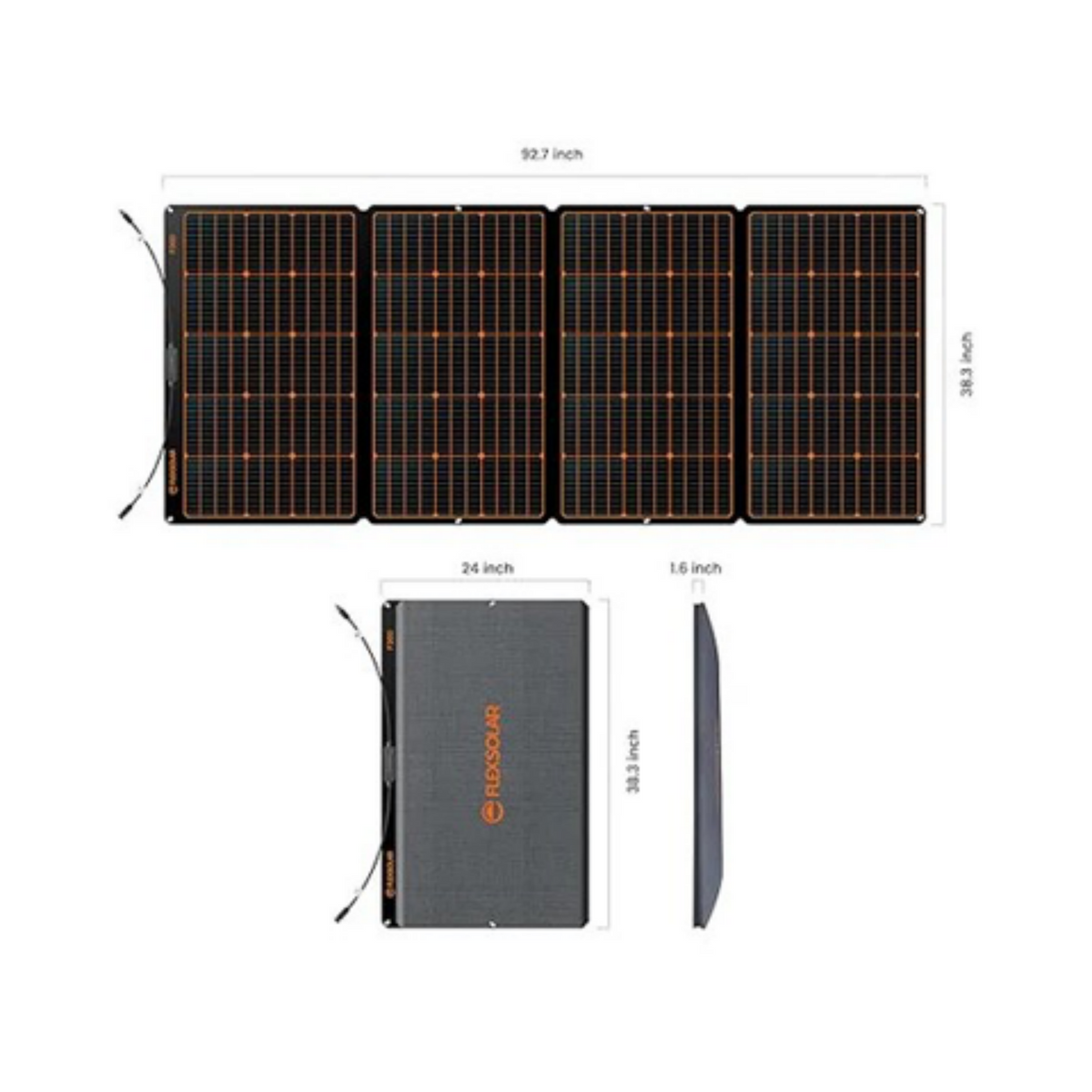 FlexSolar F360 Solarpanel 360 Watt für Ecoflow Anker Bluetti powerstation