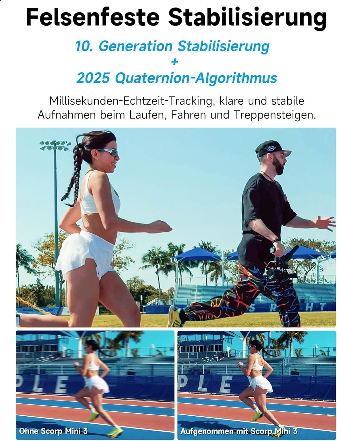 FeiyuTech SCORP MINI 3 3-Achsen-Smartphone Gimbal mit Integriertem AI-Tracking
