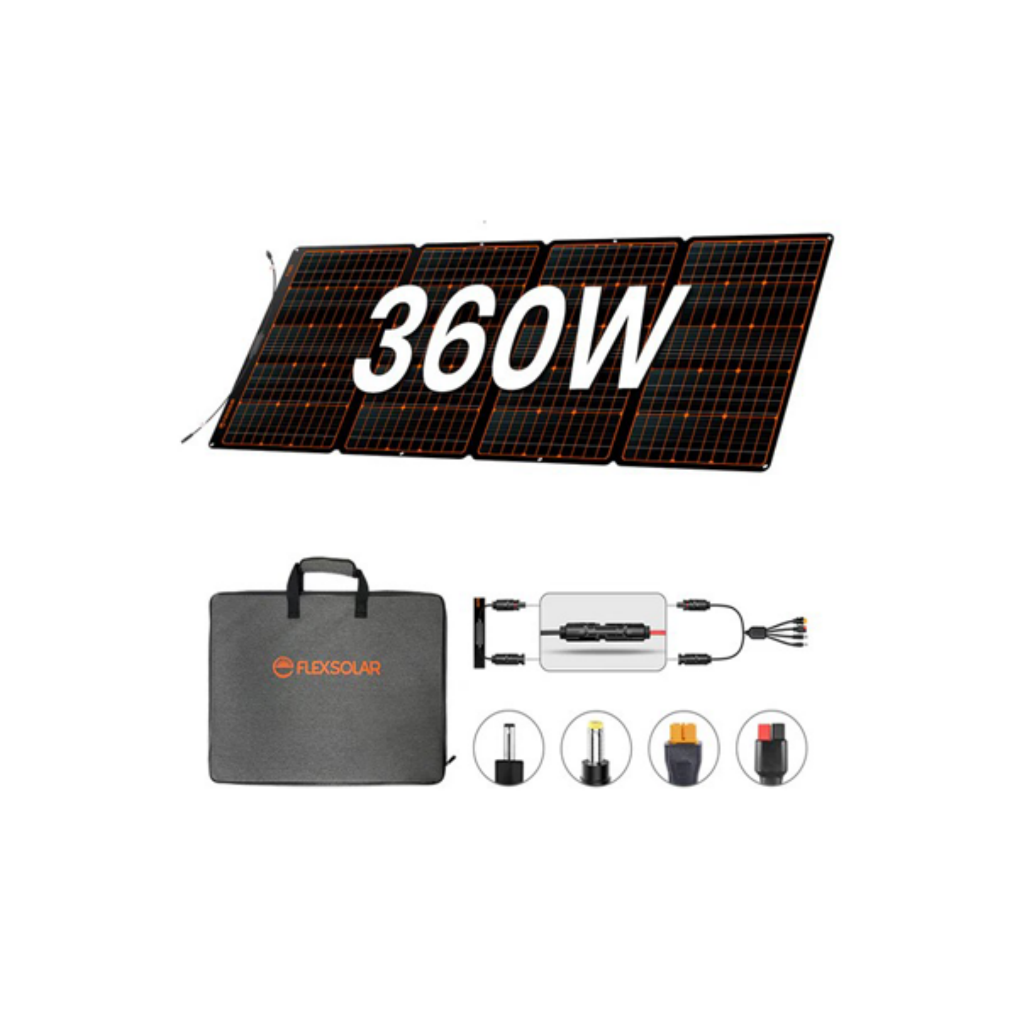 FlexSolar F360 Solarpanel 360 Watt für Ecoflow Anker Bluetti powerstation