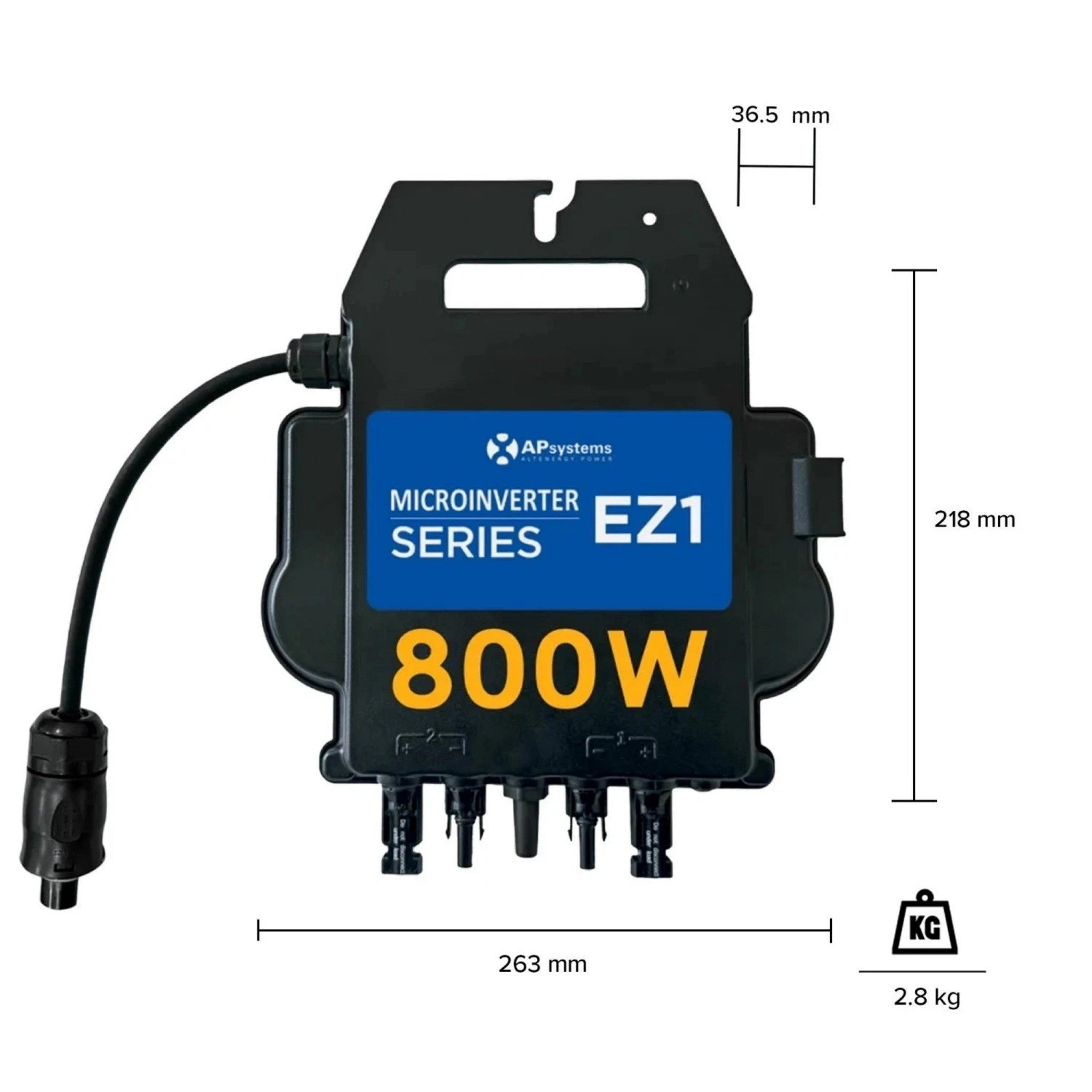 APSystems EZ1-M-EU 800W Mikro-Wechselrichter | PV Balkon Solar Anlage | 5m Kabel